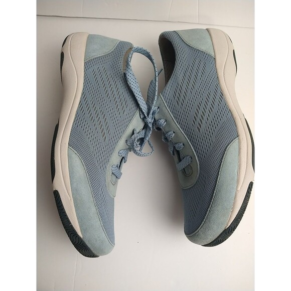 Dansko Woman 41/10.5-11 Blue Hayes Layer Upper Lace Up Sneakers - Picture 9 of 10